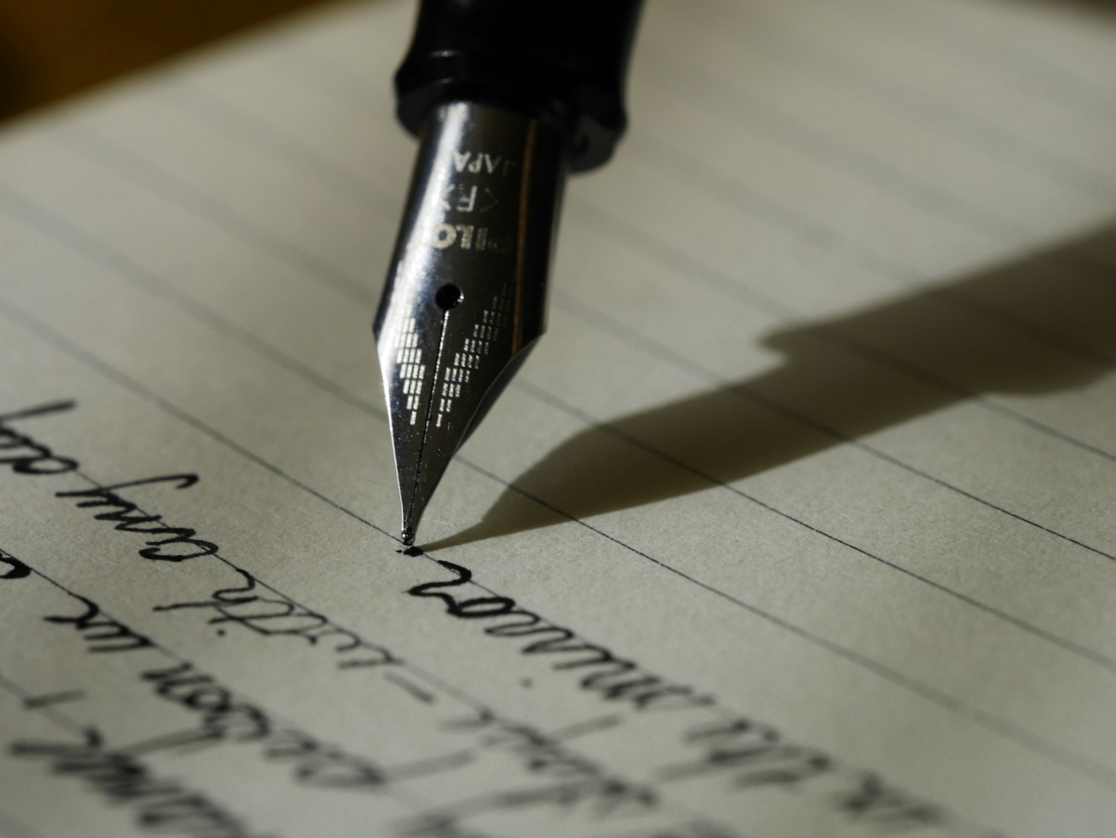 Journal and pen in morning light